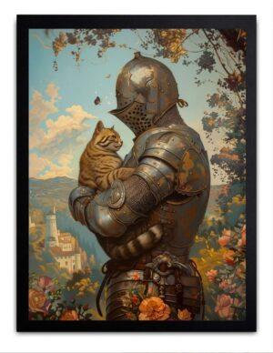 Caballero Medieval con Gato